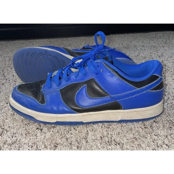 Nike Other - Nike Dunk Low Retro Black Hyper‎ Cobalt Blue White Mens Size 10 DD1391-001